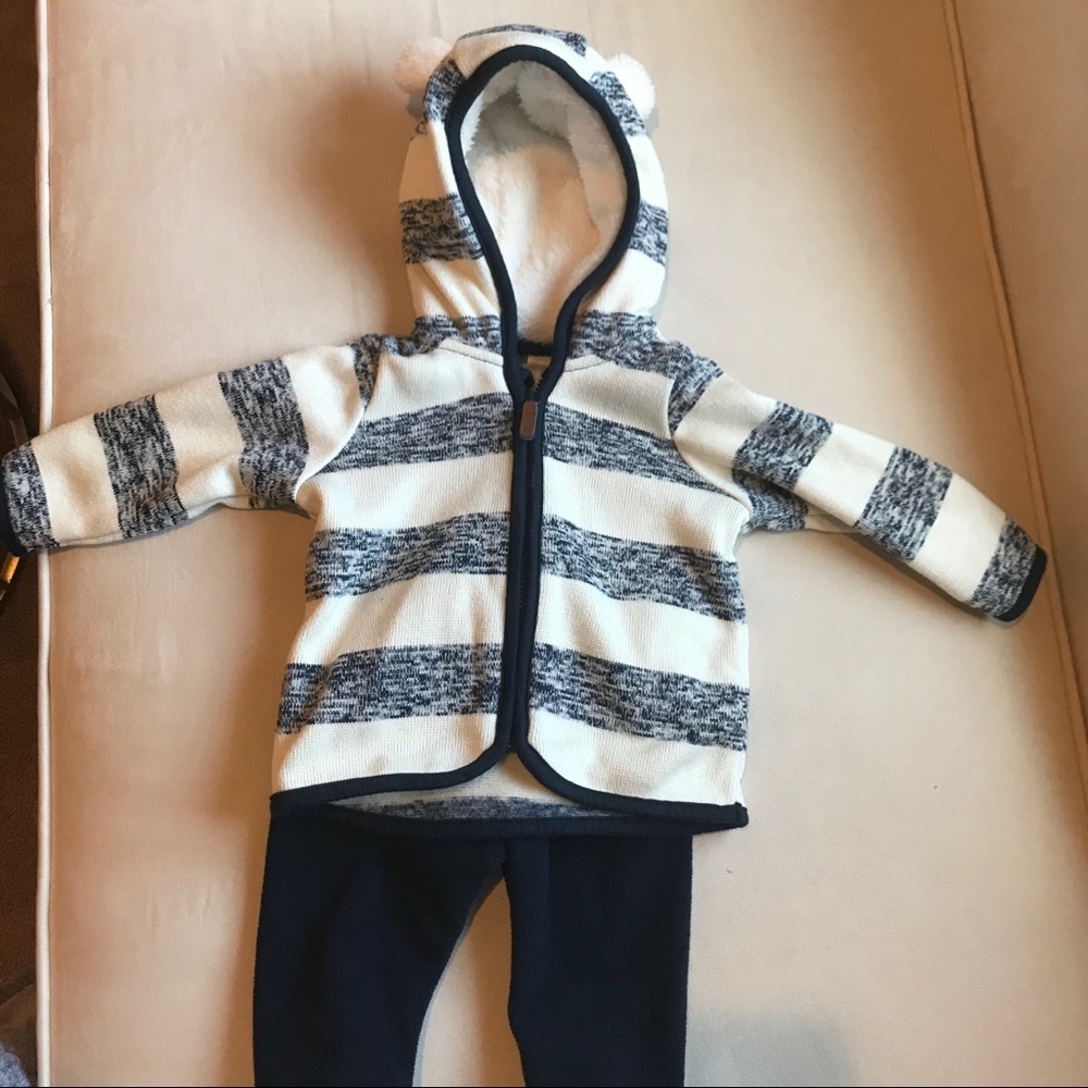 H&M baby boy jacket and pant set